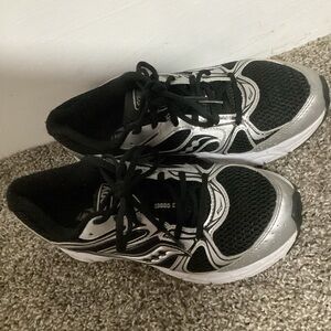 Saucony Black and Silver Women's Sneakers